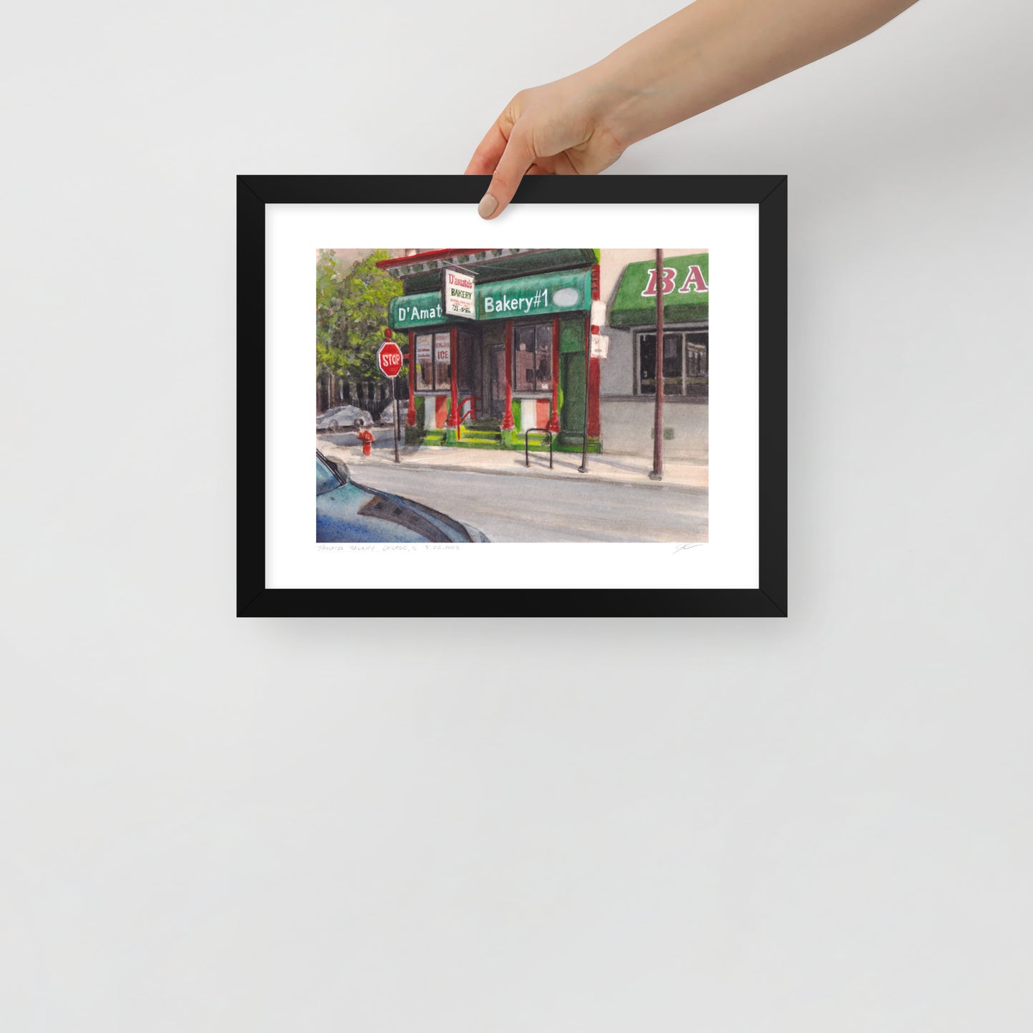 D'Amato's Bakery, Chicago | 14 in. x 11 in. | "Chicago Style" Framed Art Print