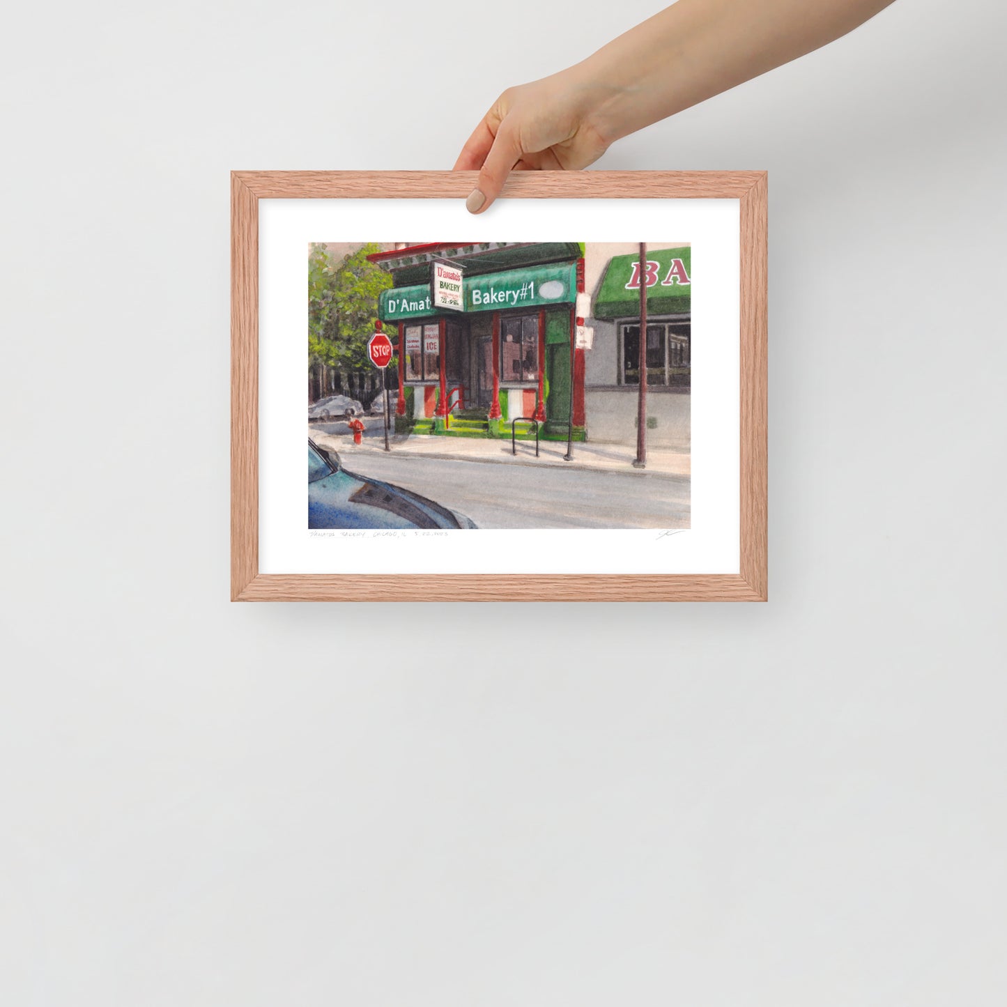 D'Amato's Bakery, Chicago | 14 in. x 11 in. | "Chicago Style" Framed Art Print