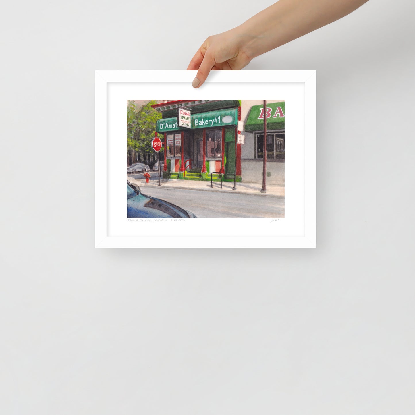 D'Amato's Bakery, Chicago | 14 in. x 11 in. | "Chicago Style" Framed Art Print