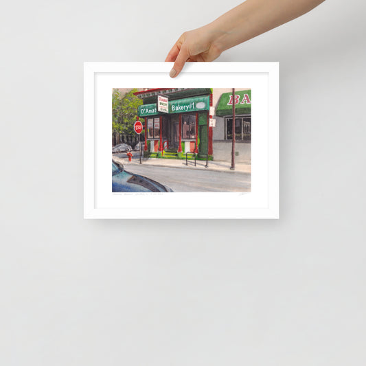 D'Amato's Bakery, Chicago | 14 in. x 11 in. | "Chicago Style" Framed Art Print