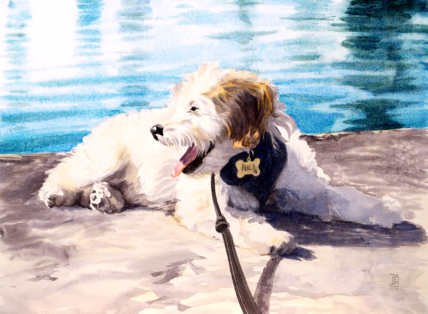 Custom Pet Portrait: Watercolor Impression Series