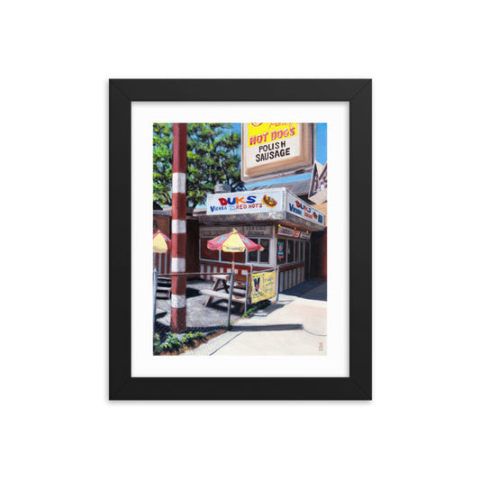 Duk's Redhots | "Chicago Style" Series Framed Art Print | 8 in. x 10 in.