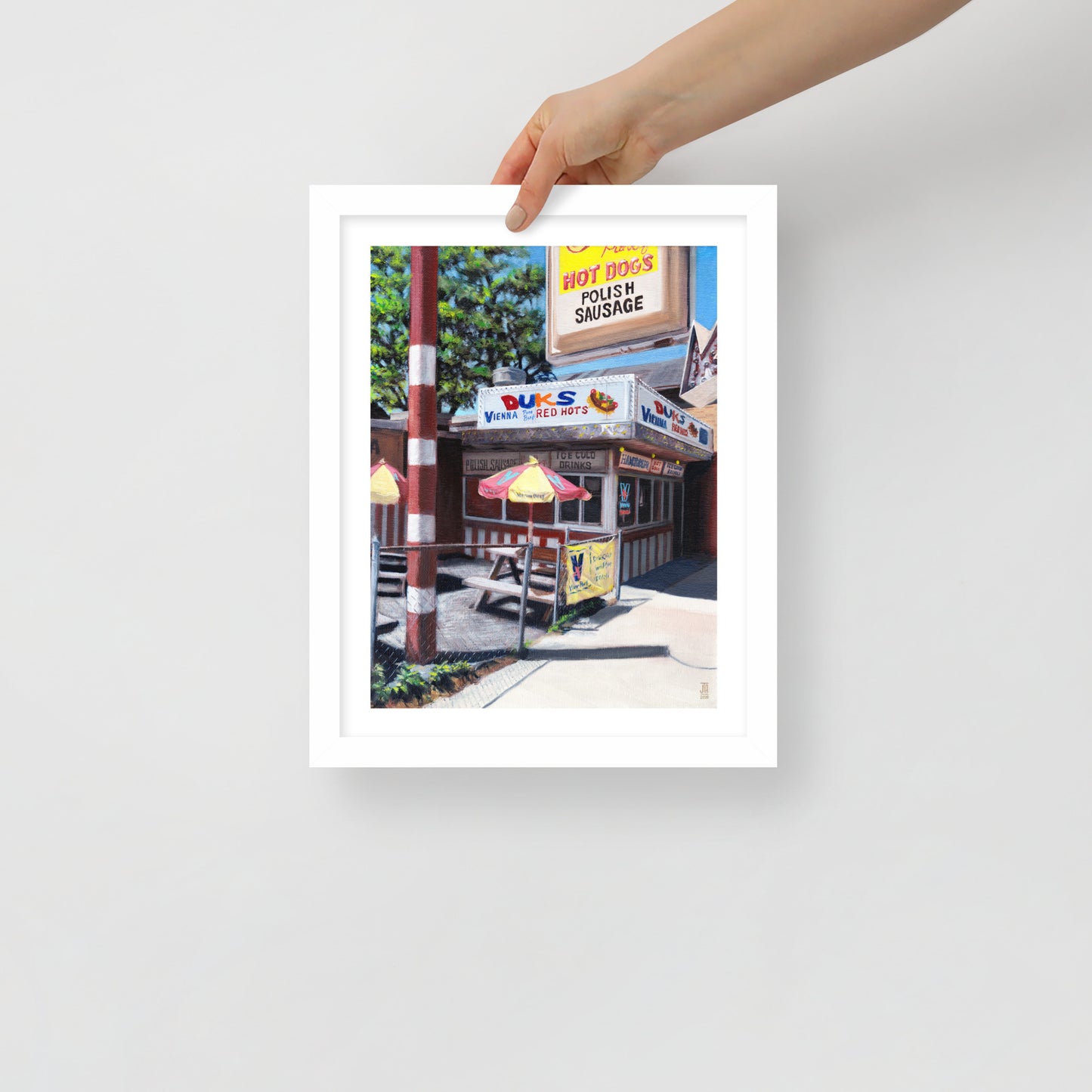 Duk's Redhots | "Chicago Style" Series Framed Art Print | 11in. x 14 in.