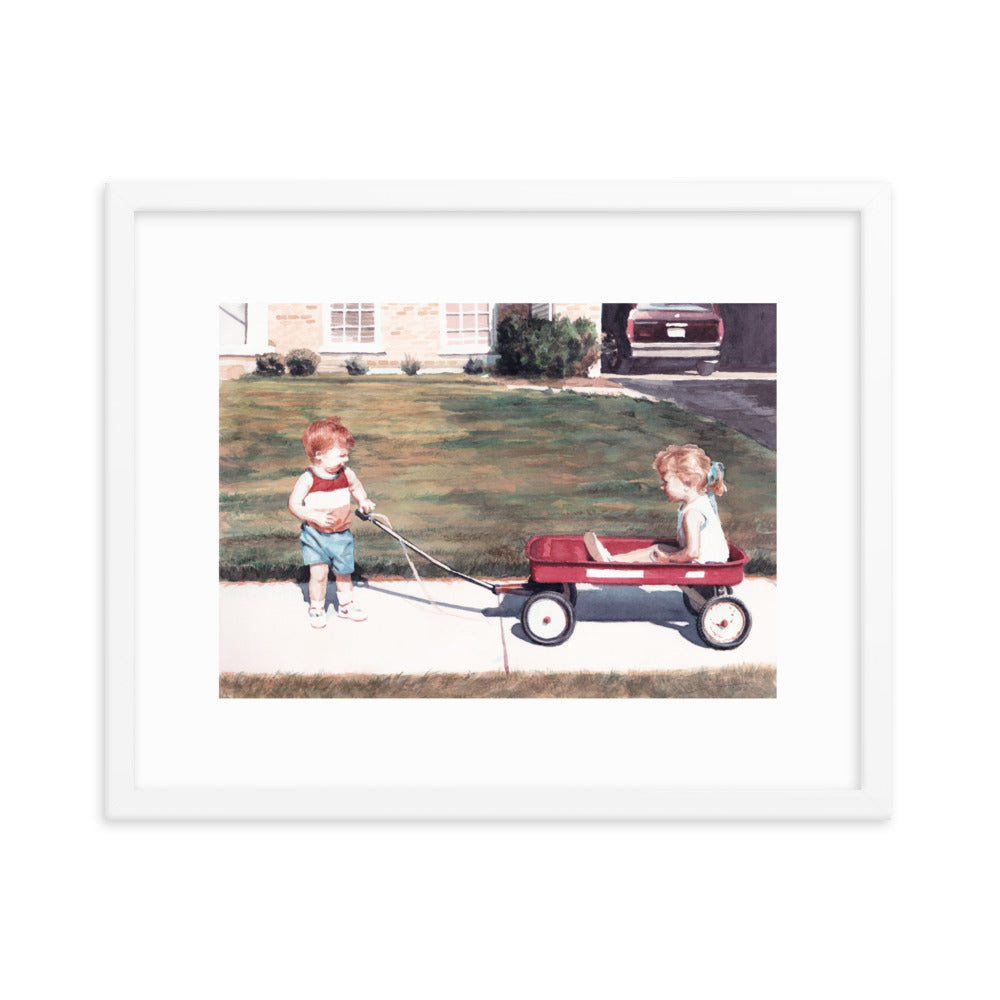 Radio Flying, 2021 Framed poster