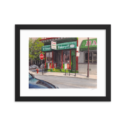 D'Amato's Bakery, Chicago | 14 in. x 11 in. | "Chicago Style" Framed Art Print