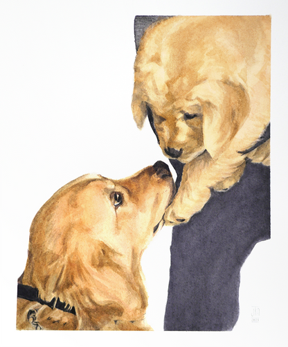 Custom Pet Portrait: Watercolor Impression Series