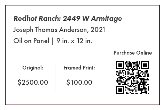 Redhot Ranch: 2449 W Armitage | "Chicago Style" at Gallery Cafe Original Painting