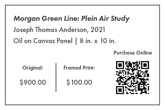 Morgan Green Line: Plein Air Study | "Chicago Style" at Gallery Cafe Original Painting