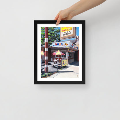 Duk's Redhots | "Chicago Style" Series Framed Art Print | 11in. x 14 in.