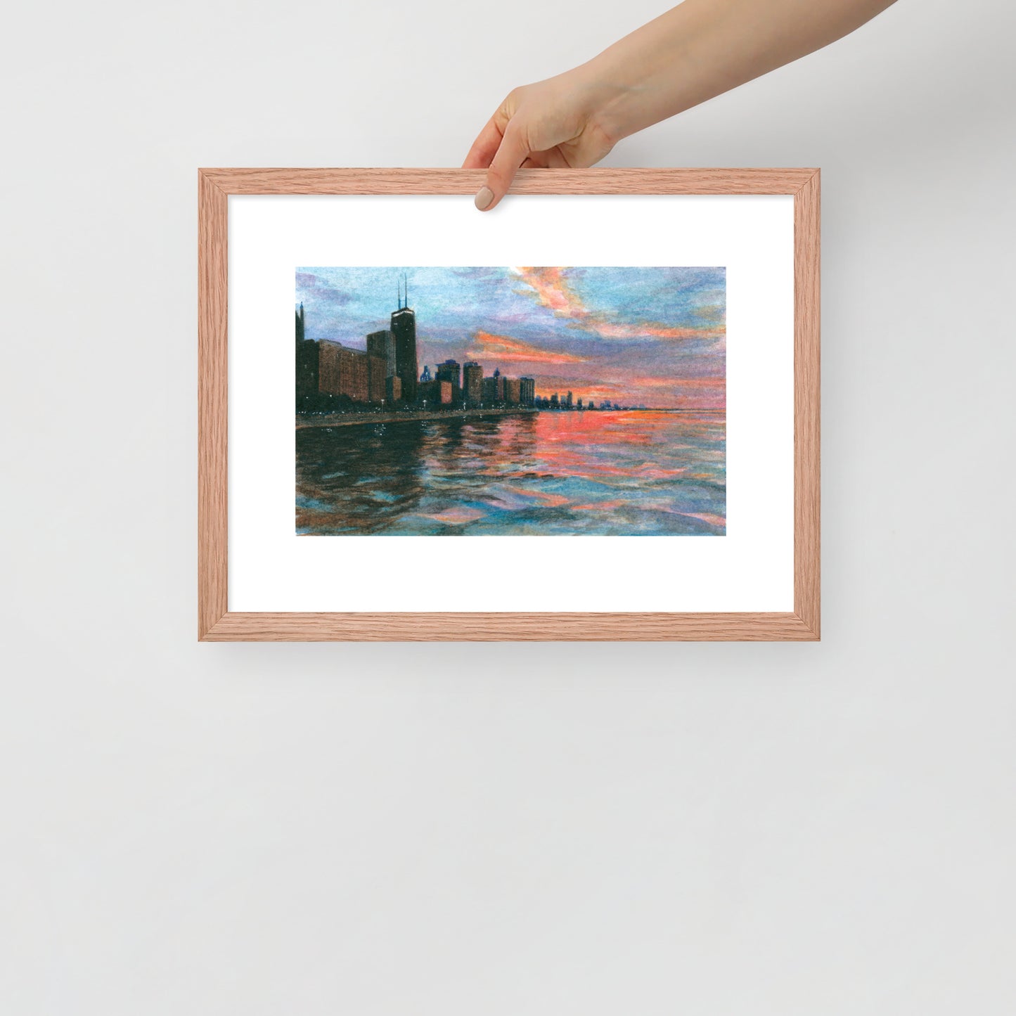 LSD: Ohio St. Beach | 16 in x 12 in Framed Print | Chicago Style Series